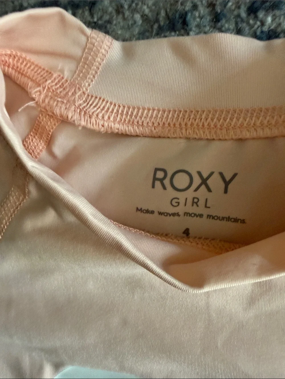 Roxy Kids Peach Short-Sleeve Rashguard